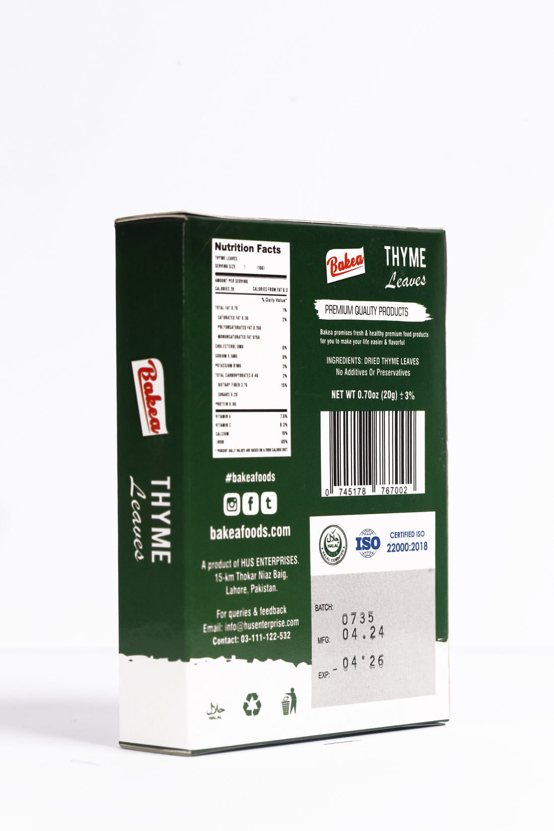BAKEA THYME LEAVES BOX