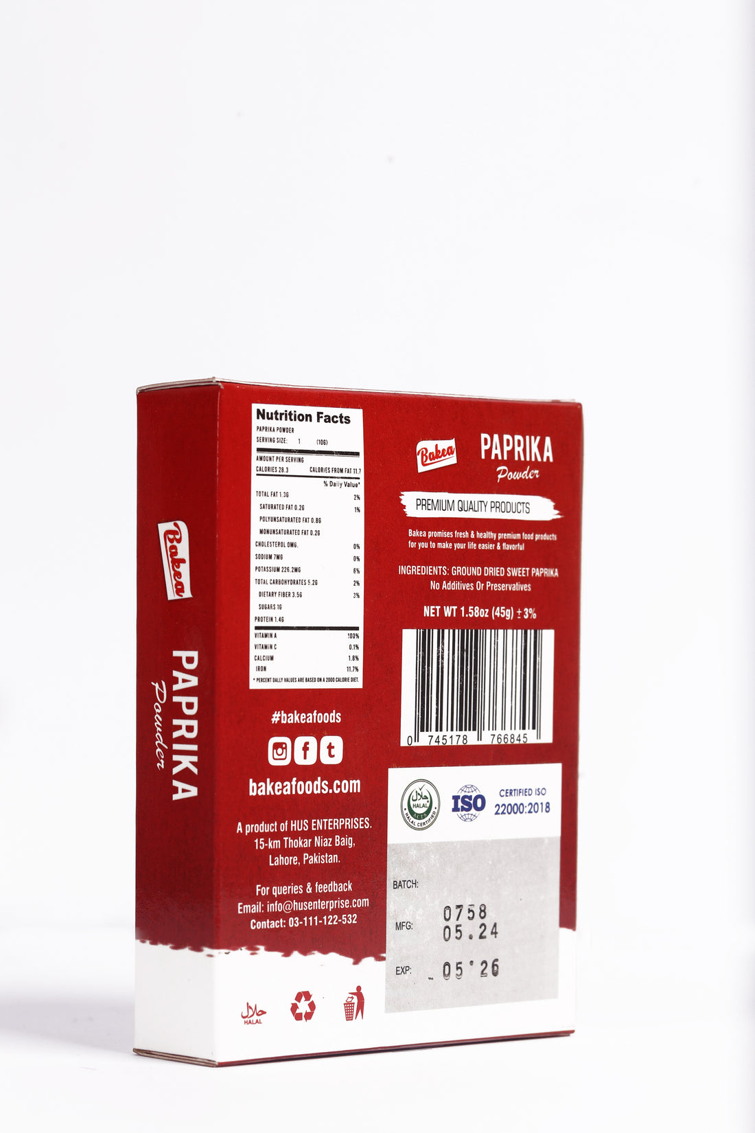 BAKEA PAPRIKA POWDER BOX