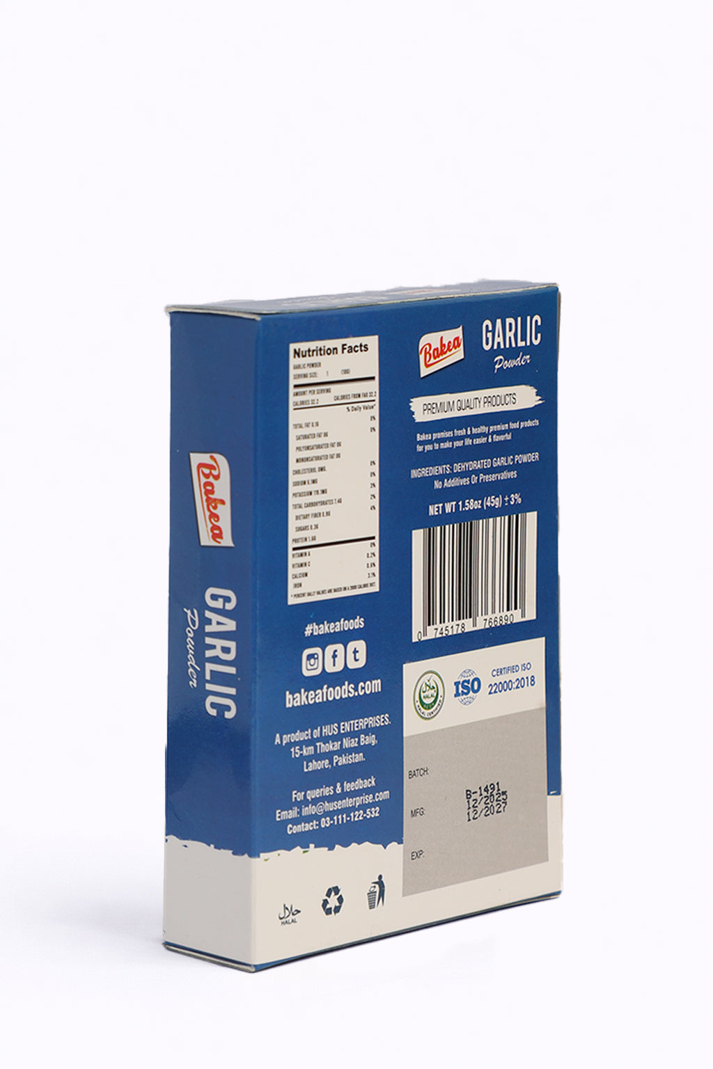 BAKEA GARLIC POWDER BOX