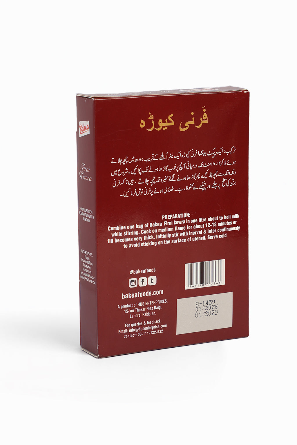 BAKEA FIRNI KEWRA MIX